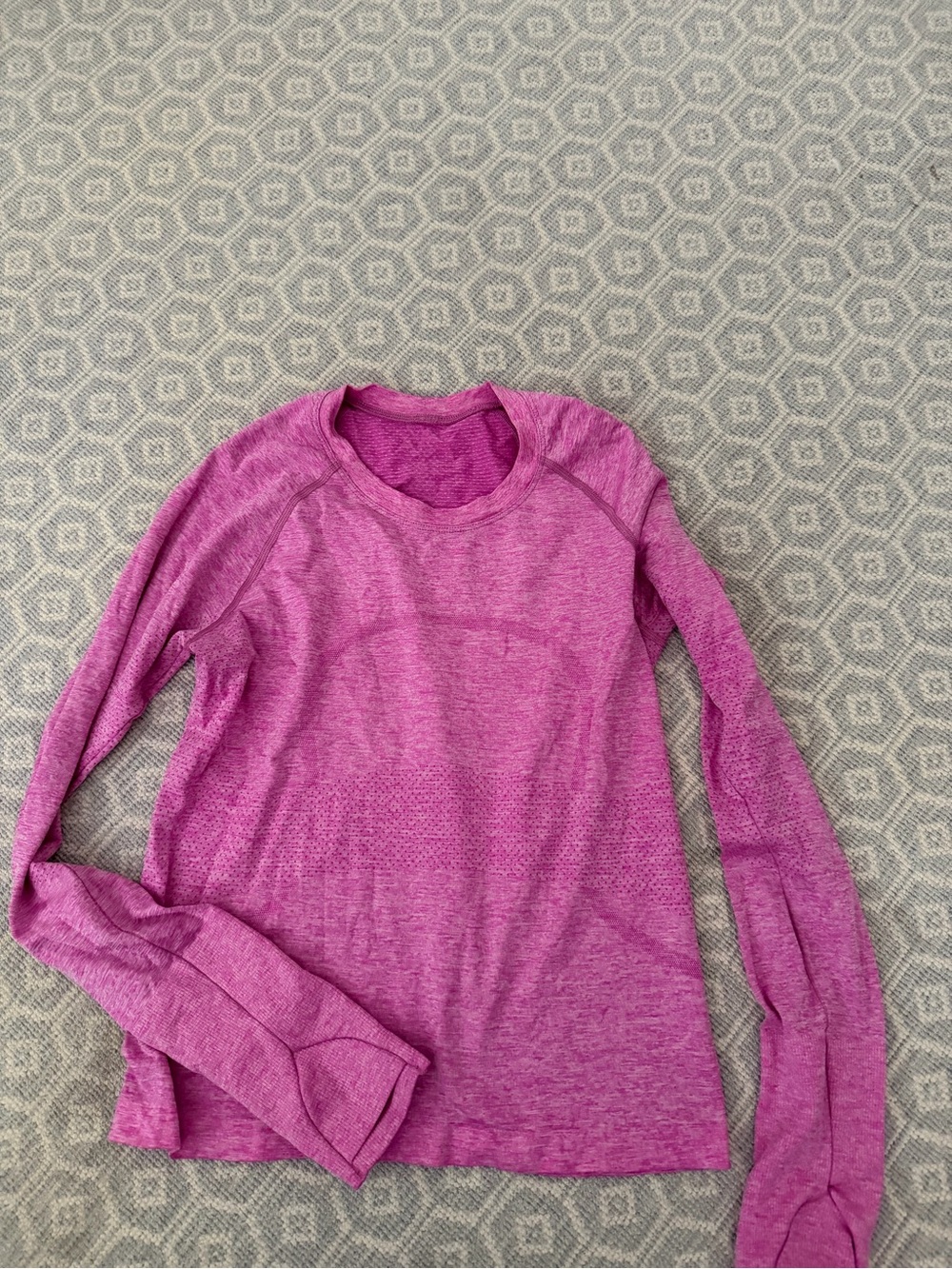lululemon athletica Women's Long-Sleeve Crew Top - Magenta Heather